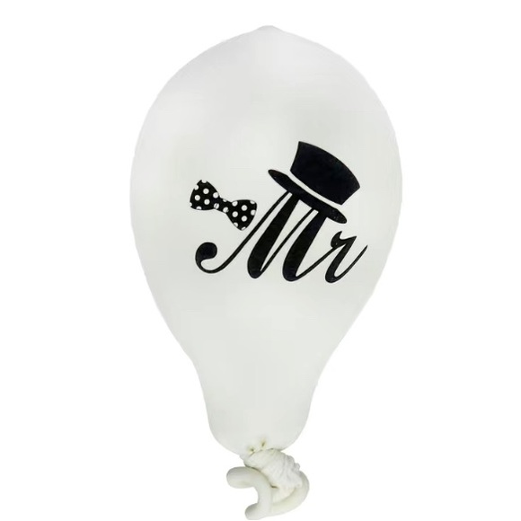 10pcs 10 inch New Mr Mrs Balloon Balloon Latex Balloons Wedding Party Decoration - Picture 2 of 7